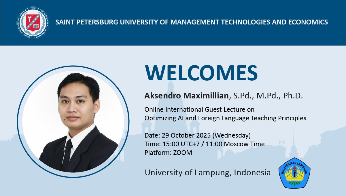Dosen PBI Wakili FKIP Unila di Rusia, Suarakan Optimalisasi AI dalam Pengajaran Bahasa